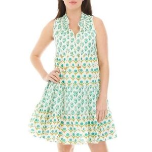 Vintage print babydoll dress
